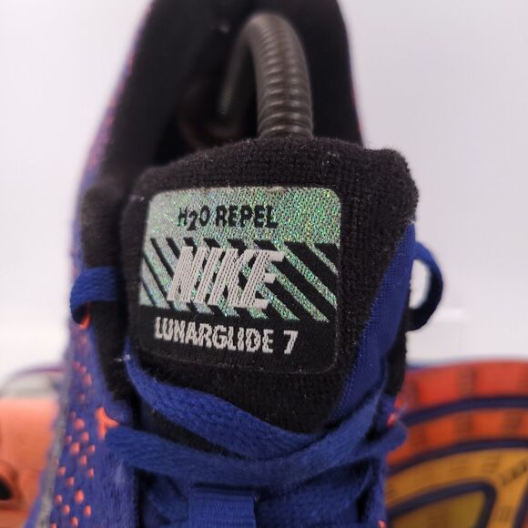 Nike Lunarglide 7 Athletic Running Shoe Mens Size 7.5 803566-408 Blue White - Picture 8 of 9